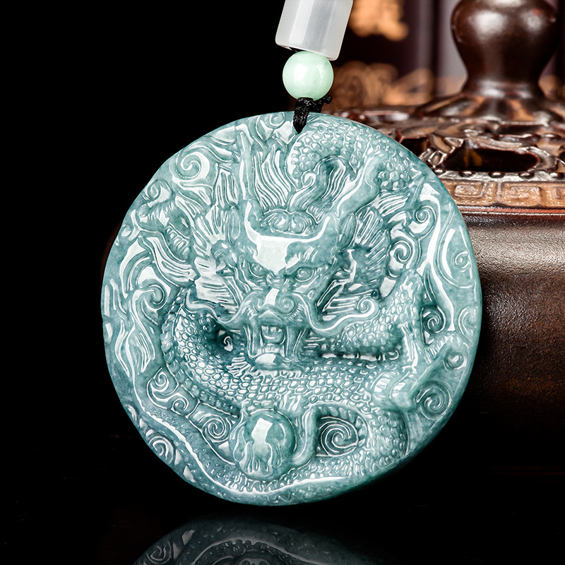 Jewelry & Watches Sp Zo O - Burmese Jadeite Dragon Pendant Necklace Gifts