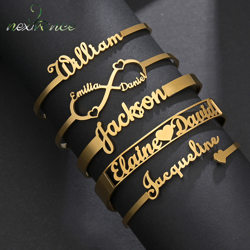 Rose Gold Bracelet - 20 Styles Fashion Customized Name Bracelets