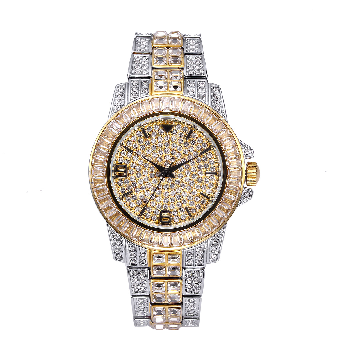 Jewelry With Watches - Luxury Full Stone Quartz Watches for