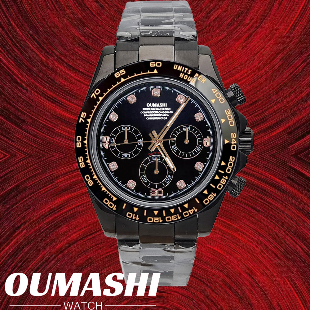 Rose Gold Bracelet - VK63 watches 39.3mm Luxury Watch Men's