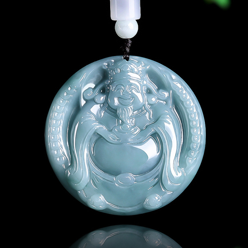Jewelry & Watches Sp Zo O - Burmese Jadeite God of Wealth Pendant