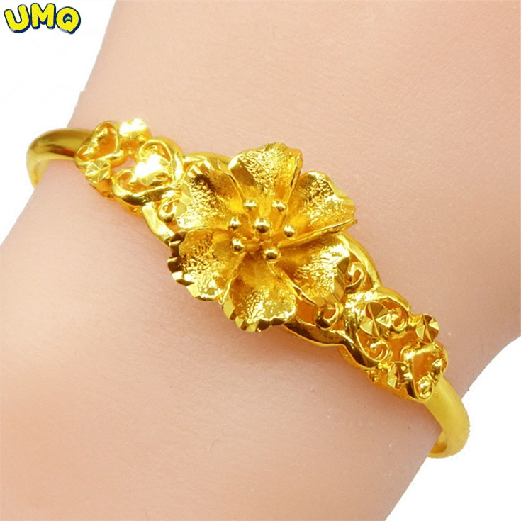 Rose Gold Bracelet - UMQ Golden Bracelet 999 Full Gold