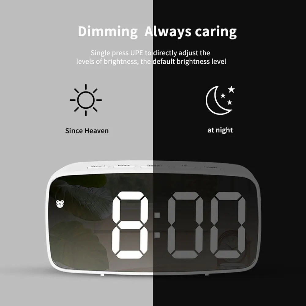 Moments Watches & Jewelry Vaughan Mills - Acrylic Mirror Alarm Clock Electronic Watch