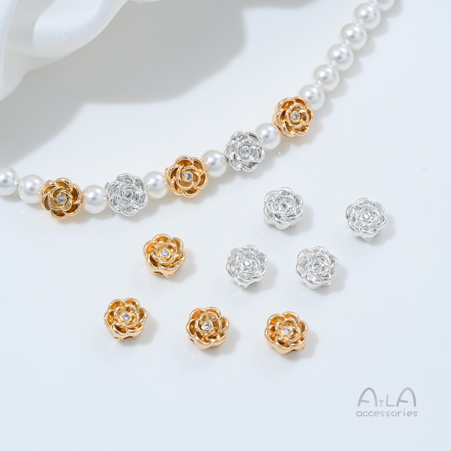 Rose Gold Bracelet - Copper Plated 14K Gold Inlaid Zircon