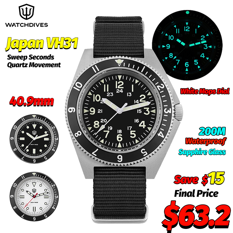 Jewelry Watch - Watchdives WD1972 Quartz Watch Sapphire Luminous