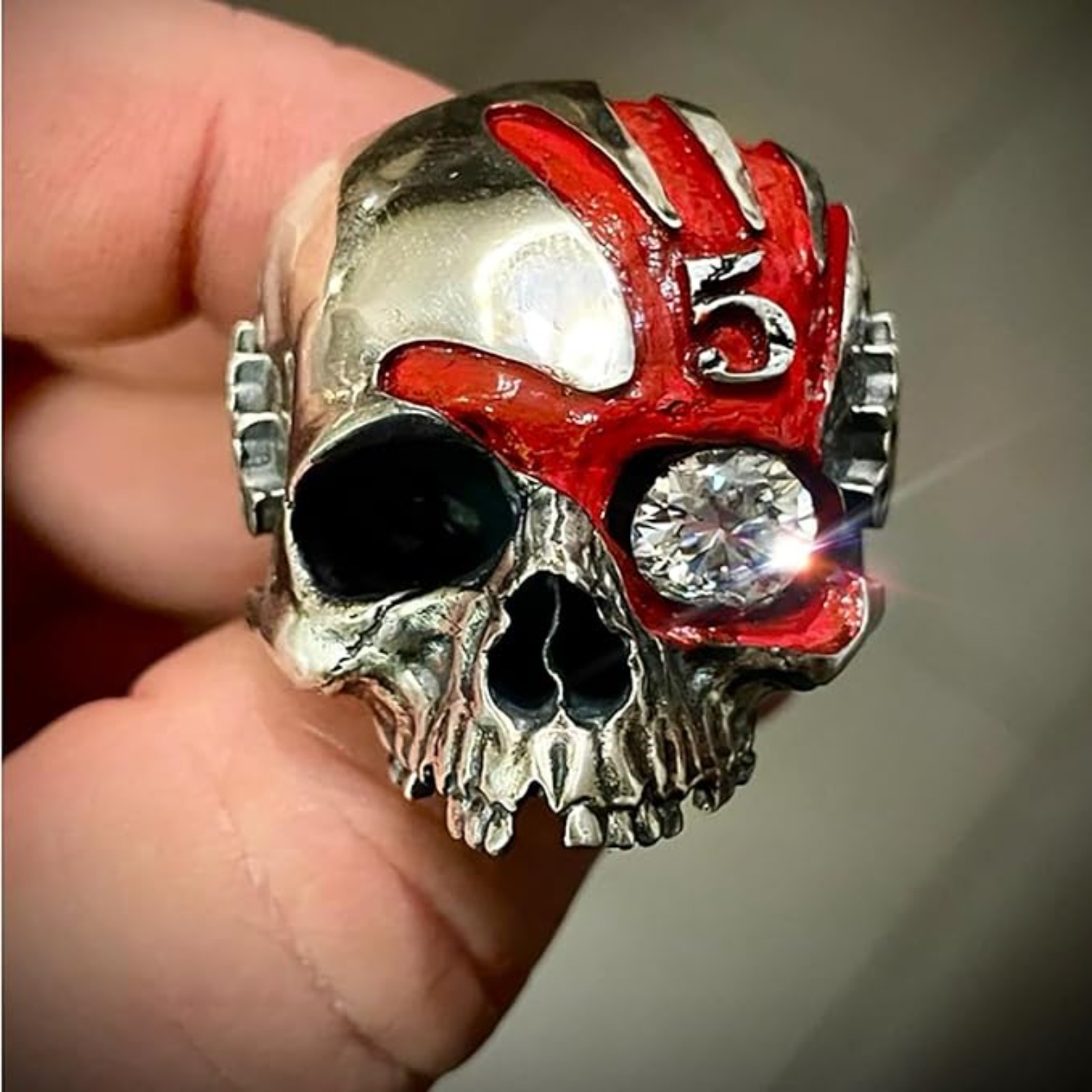 Gothic Skull Ring - Five Fingers Punch Skull Ring, Vintage