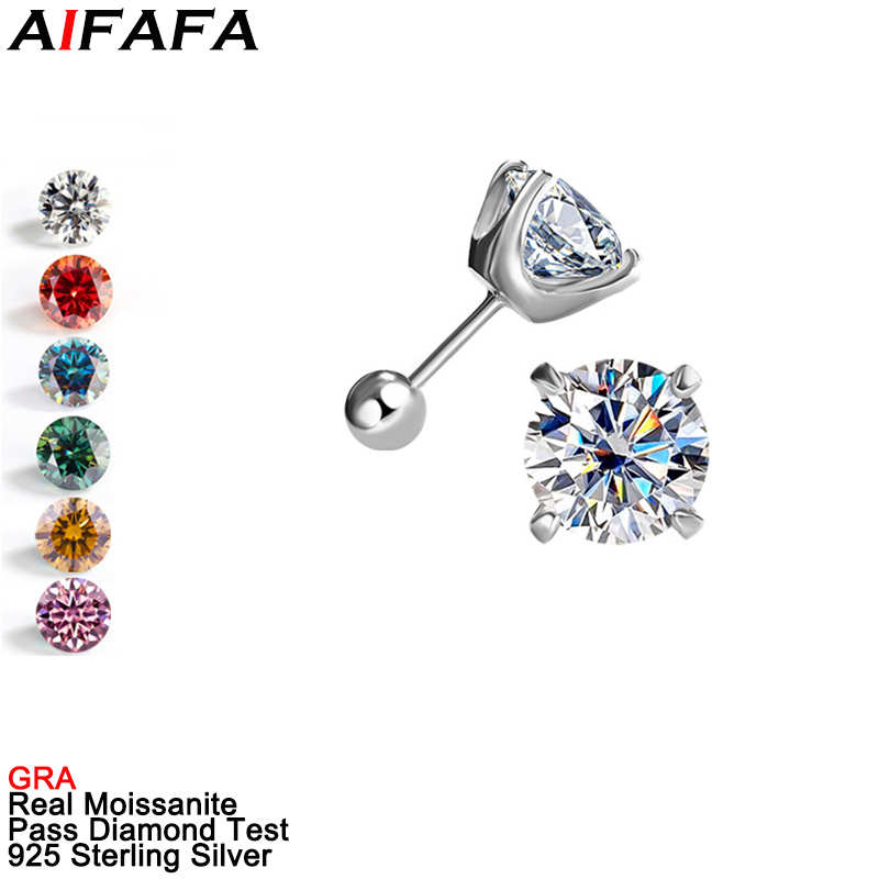 1/2 Carat Moissanite Stud Earr - Diamond Stud Earrings recension och pris