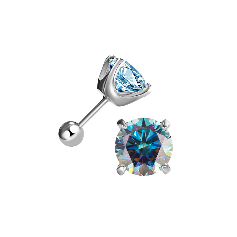 1/2 Carat Moissanite Stud Earr - Diamond Stud Earrings recension och pris