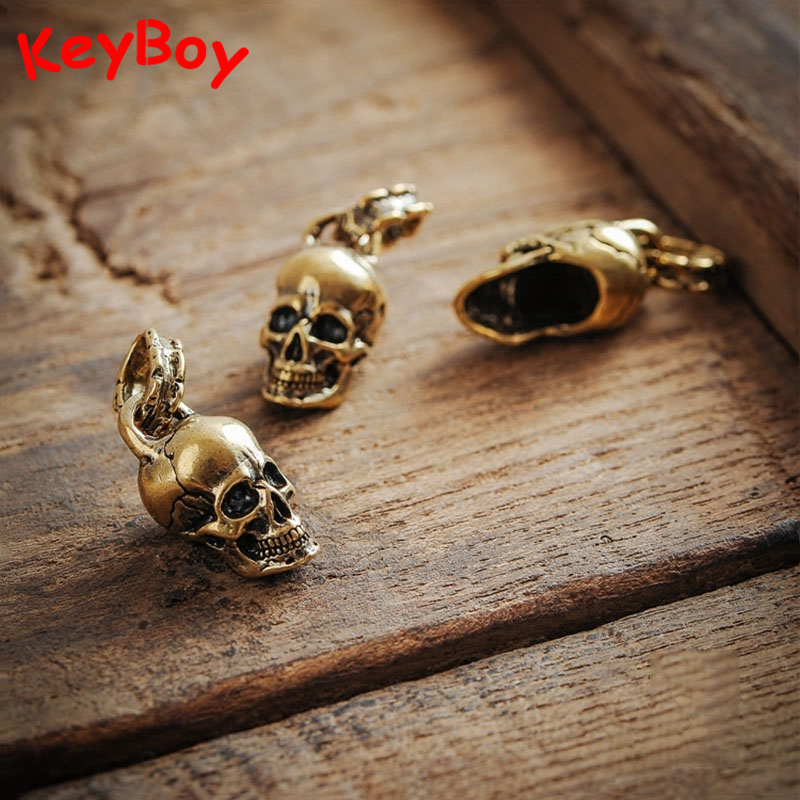 Vintage Punk Skull Head Keyrin - Gothic Skull Ring recension och pris