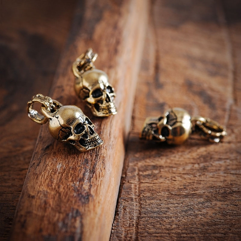 Vintage Punk Skull Head Keyrin - Gothic Skull Ring recension och pris
