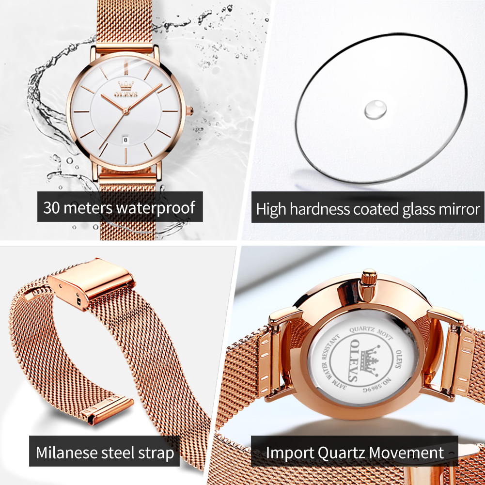 OLEVS Woman Watch 5869 Elegant - Jewelry With Watches recension och pris