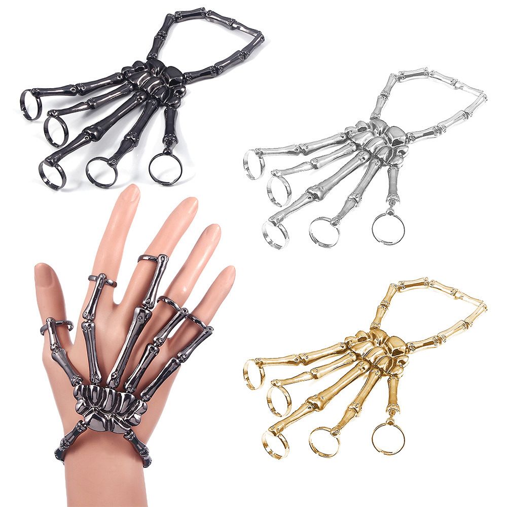 Metal Wristband Party Punk Got - Gothic Skull Ring recension och pris