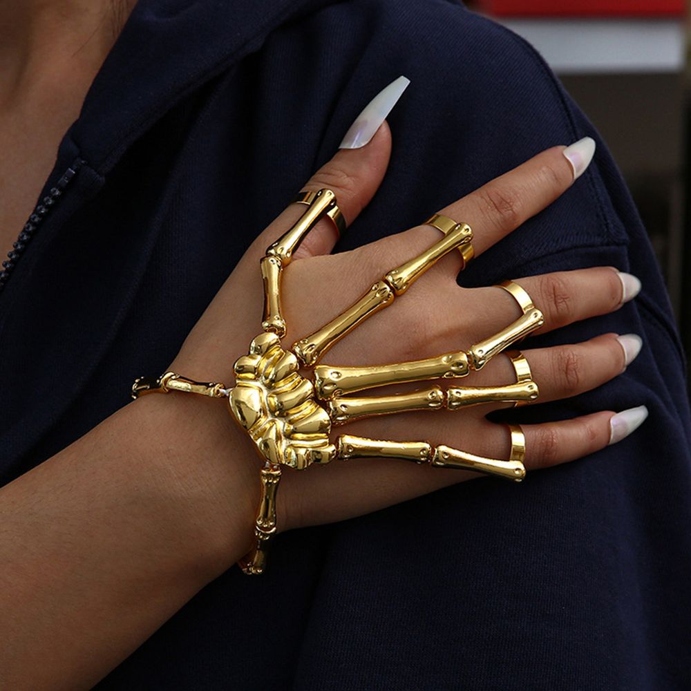 Metal Wristband Party Punk Got - Gothic Skull Ring recension och pris
