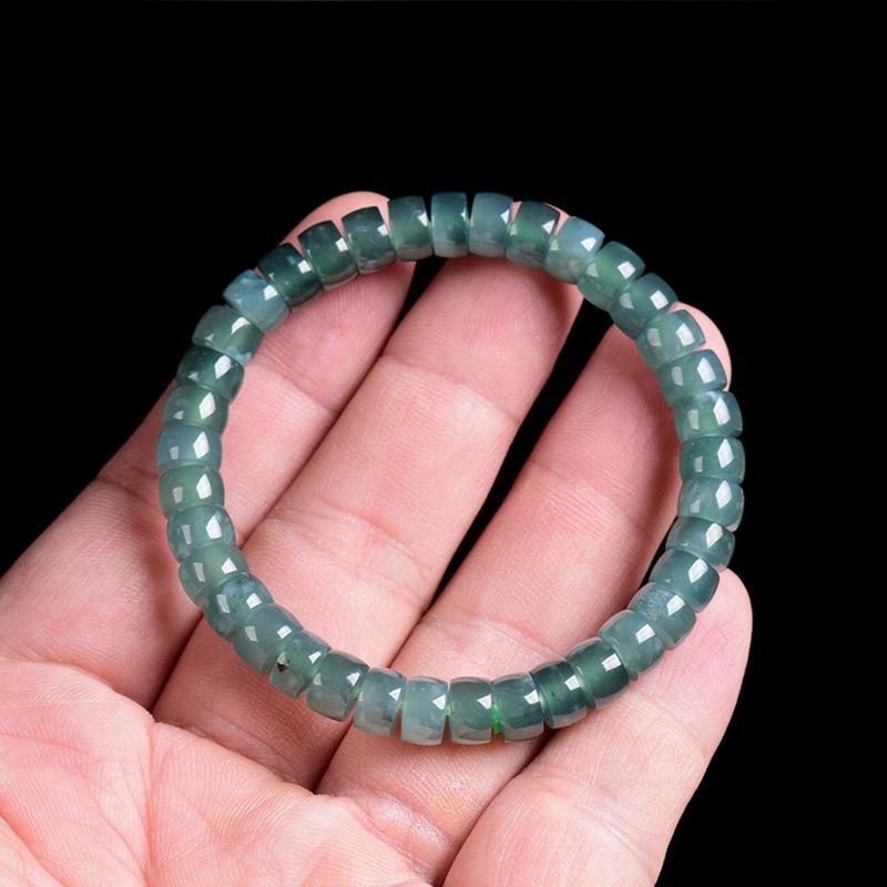 Natural Grade A Jadeite Blue W - Jewelry & Watches Sp Zo O recension och pris