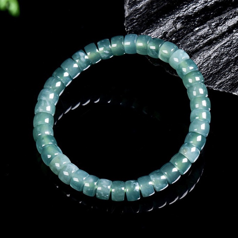 Natural Grade A Jadeite Blue W - Jewelry & Watches Sp Zo O recension och pris