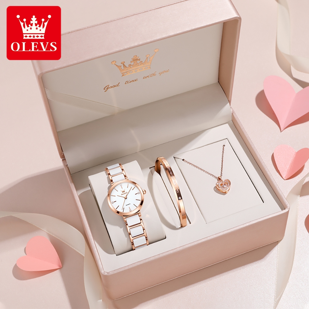 OLEVS Women Watch 5877 Luxury  - Jewelry Watch recension och pris
