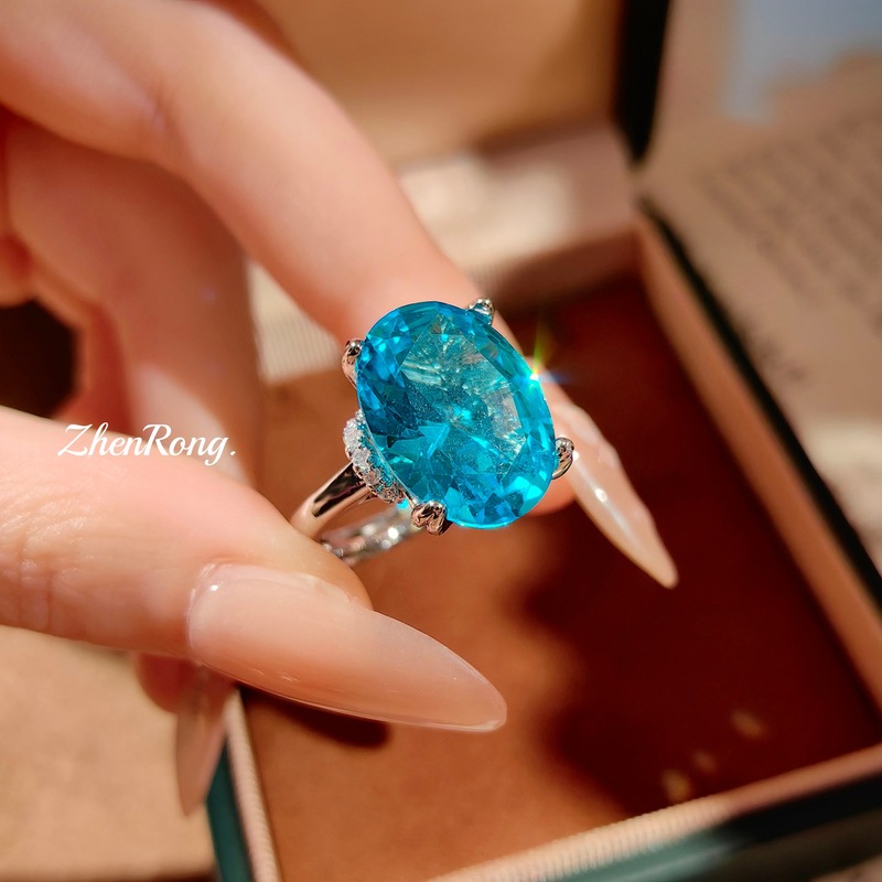 Mint green Paraiba pendant nec - Diamond Stud Earrings recension och pris