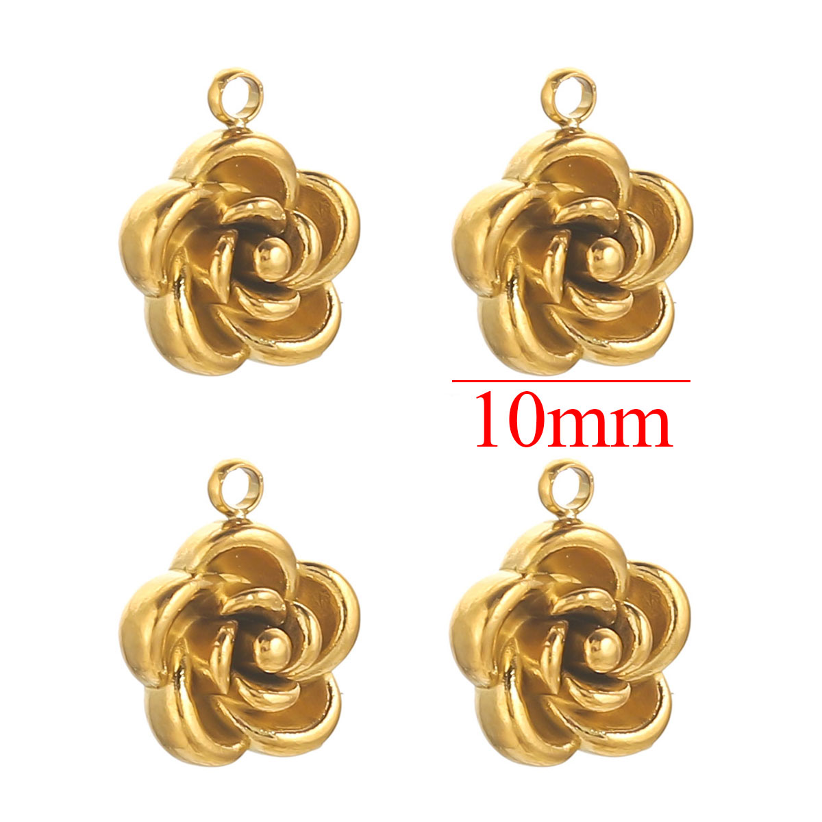 5pcs 8/10mm Stainless Steel Pl - Rose Gold Bracelet recension och pris