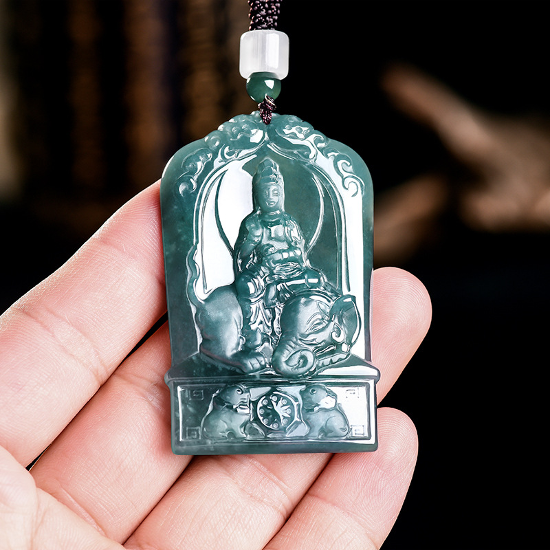 Natural Burmese Jadeite Guanyi - Jewelry & Watches Sp Zo O recension och pris