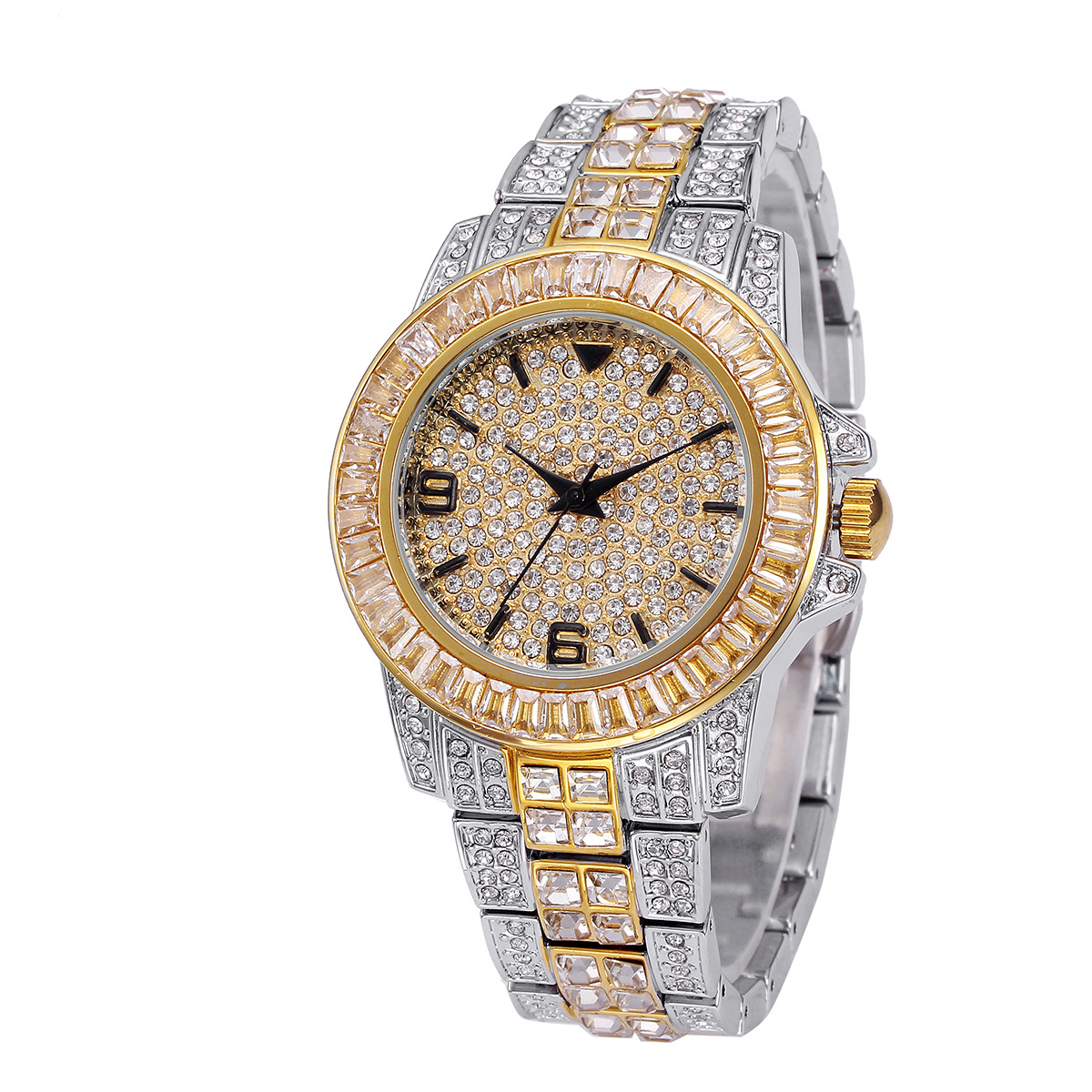 Luxury Full Stone Quartz Watch - Jewelry With Watches recension och pris