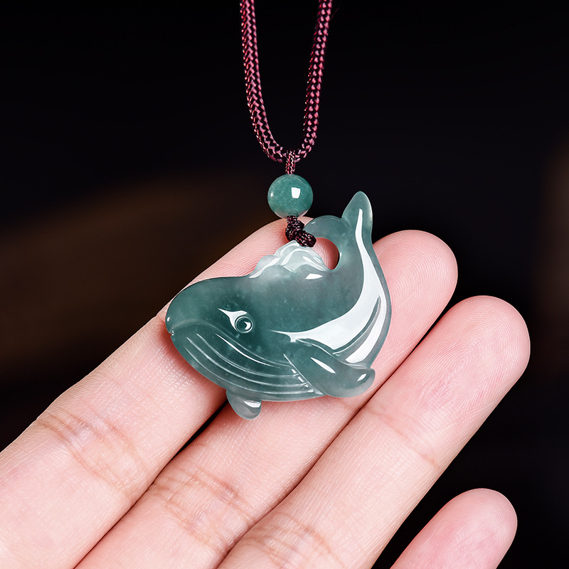 Natural Burmese Jadeite Whale  - Jewelry & Watches Sp Zo O recension och pris