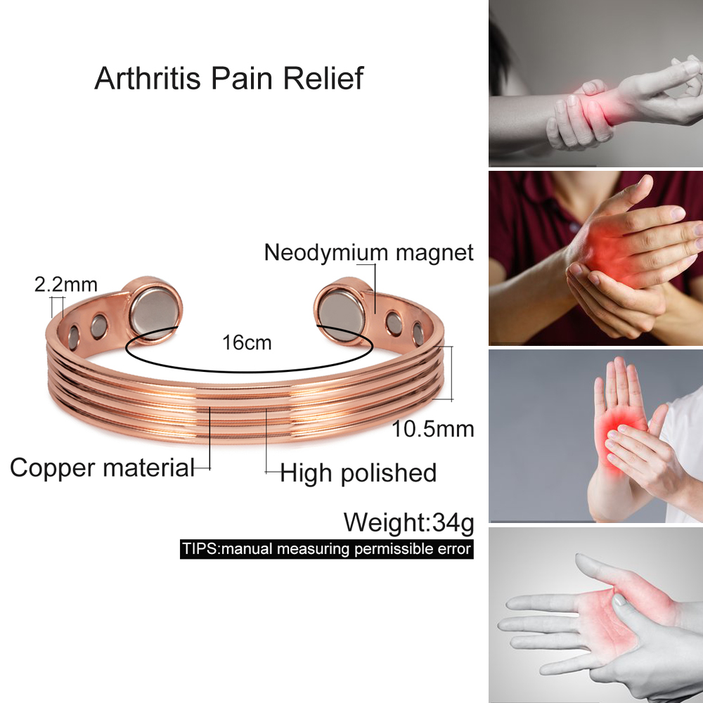 Customized Pure Copper Bracele - Rose Gold Bracelet recension och pris
