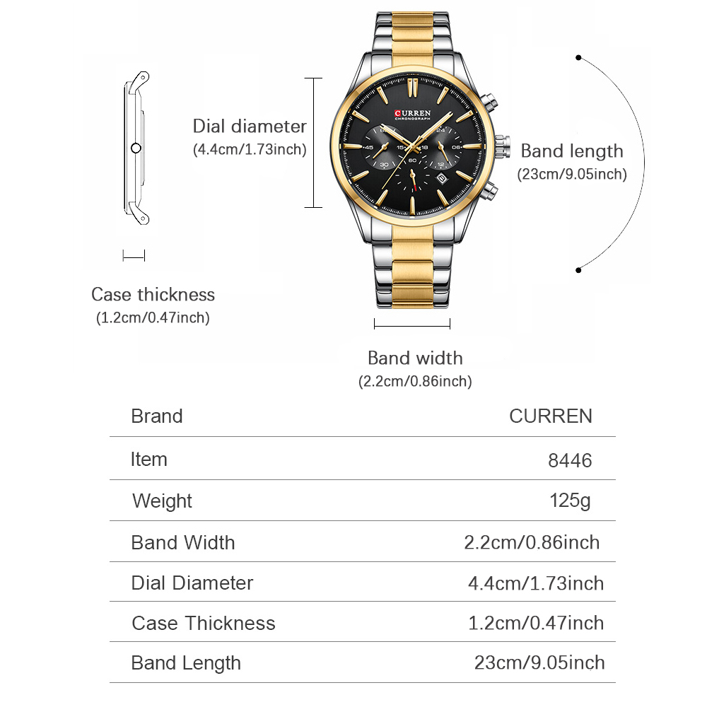 CURREN Casual Quartz Chrono Sp - Jewelry Watch recension och pris