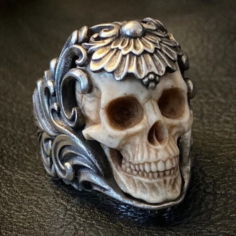 Hip Hop Trendy Skull Ring, Vin - Gothic Skull Ring recension och pris