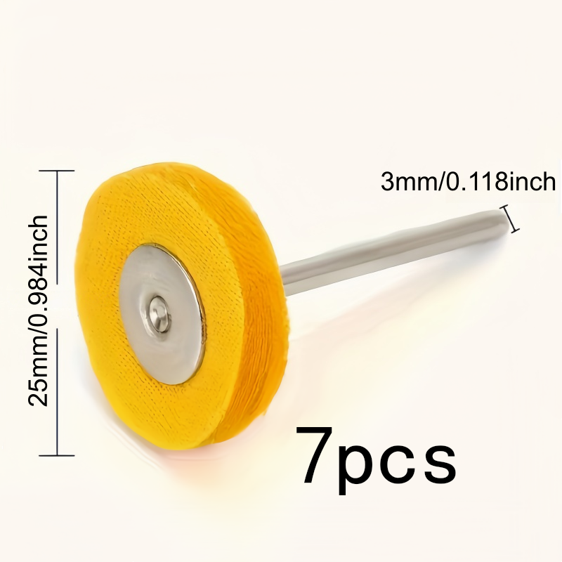 7Pcs 3mm Yellow Polishing Clot - Jewelry With Watches recension och pris