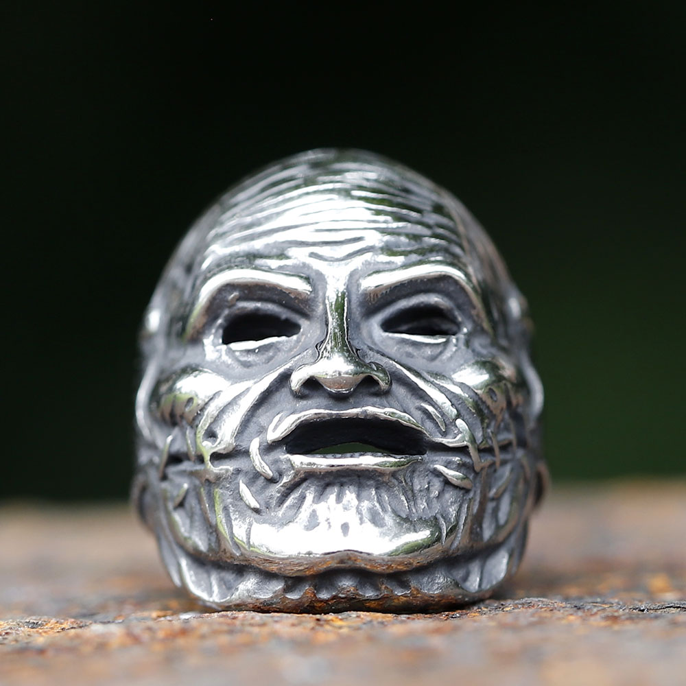 2023 Men's Flowers Skull Mask  - Gothic Skull Ring recension och pris