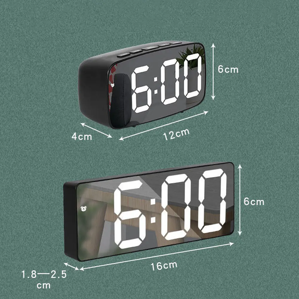 Acrylic Mirror Alarm Clock Ele - Moments Watches & Jewelry Vaughan Mills recension och pris