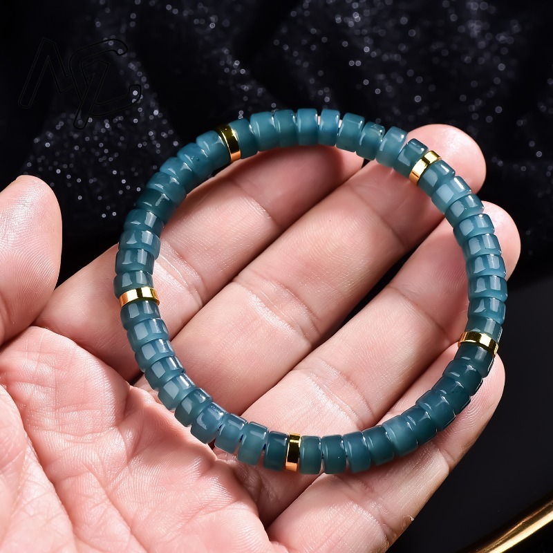 Natural Jadeite Blue Water Aba - Jewelry & Watches Sp Zo O recension och pris