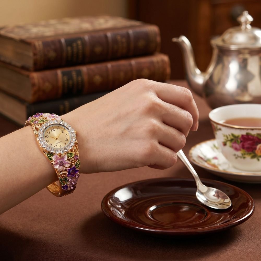 Rich In Flowers Vintage Watch  - Jewelry Watches Vintage recension och pris