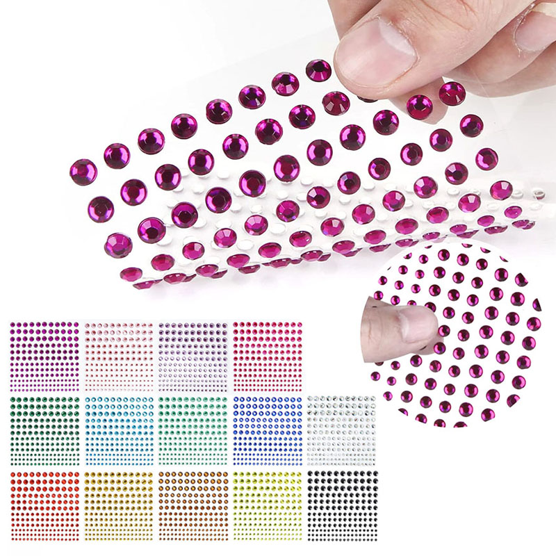 Self Adhesive Rhinestone Gem S - Diamond Stud Earrings recension och pris
