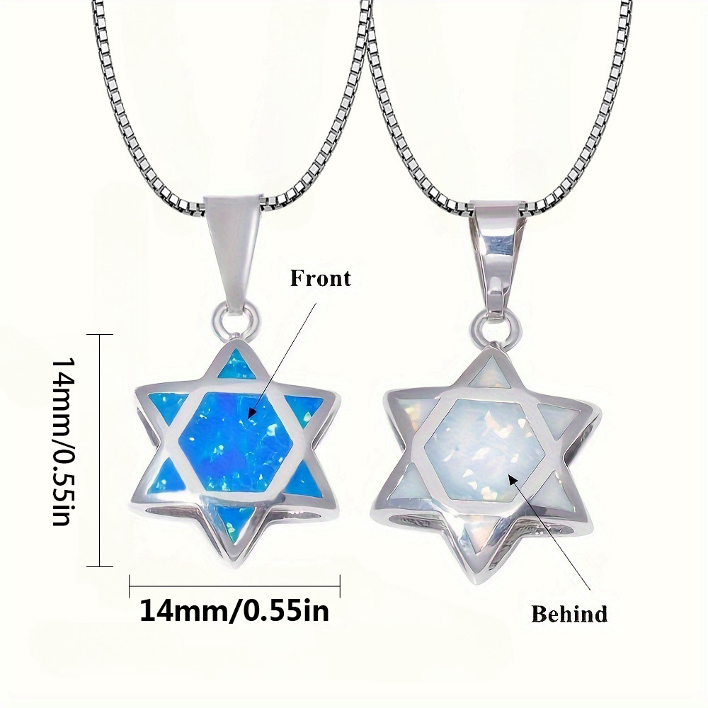 Star of David Opal Pendant Nec - Jewelry & Watches Sp Zo O recension och pris
