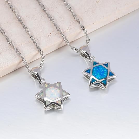 Star of David Opal Pendant Nec - Jewelry & Watches Sp Zo O recension och pris