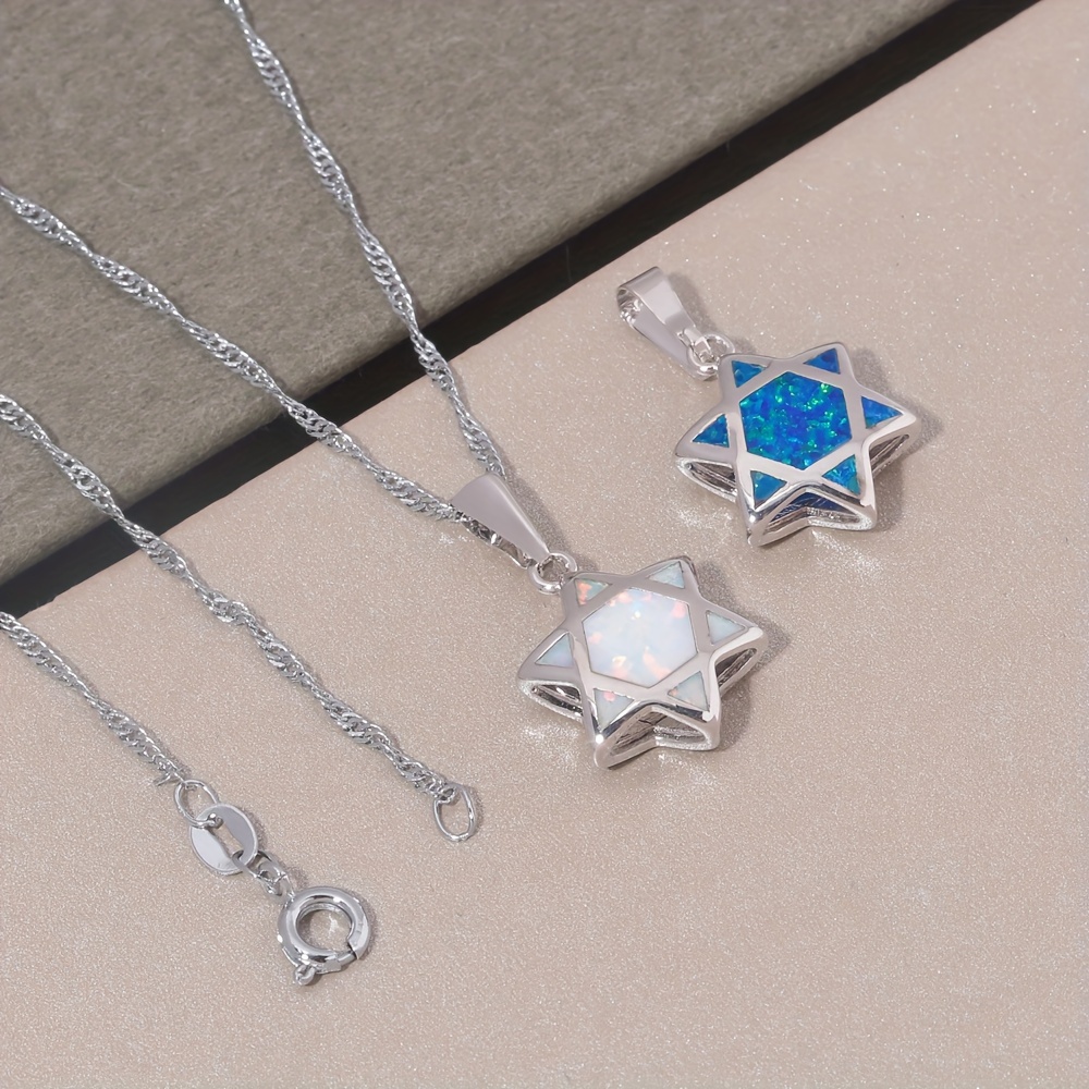 Star of David Opal Pendant Nec - Jewelry & Watches Sp Zo O recension och pris