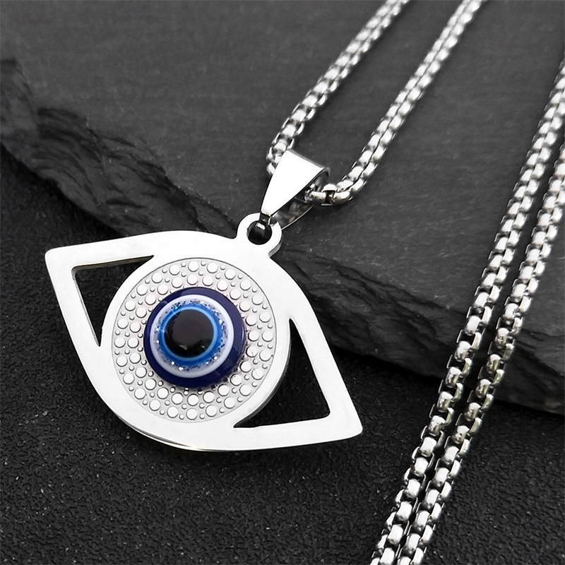 Islam Hamsa Evil Blue Eye Neck - Jewelry & Watches Sp Zo O recension och pris