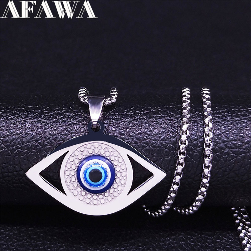 Islam Hamsa Evil Blue Eye Neck - Jewelry & Watches Sp Zo O recension och pris