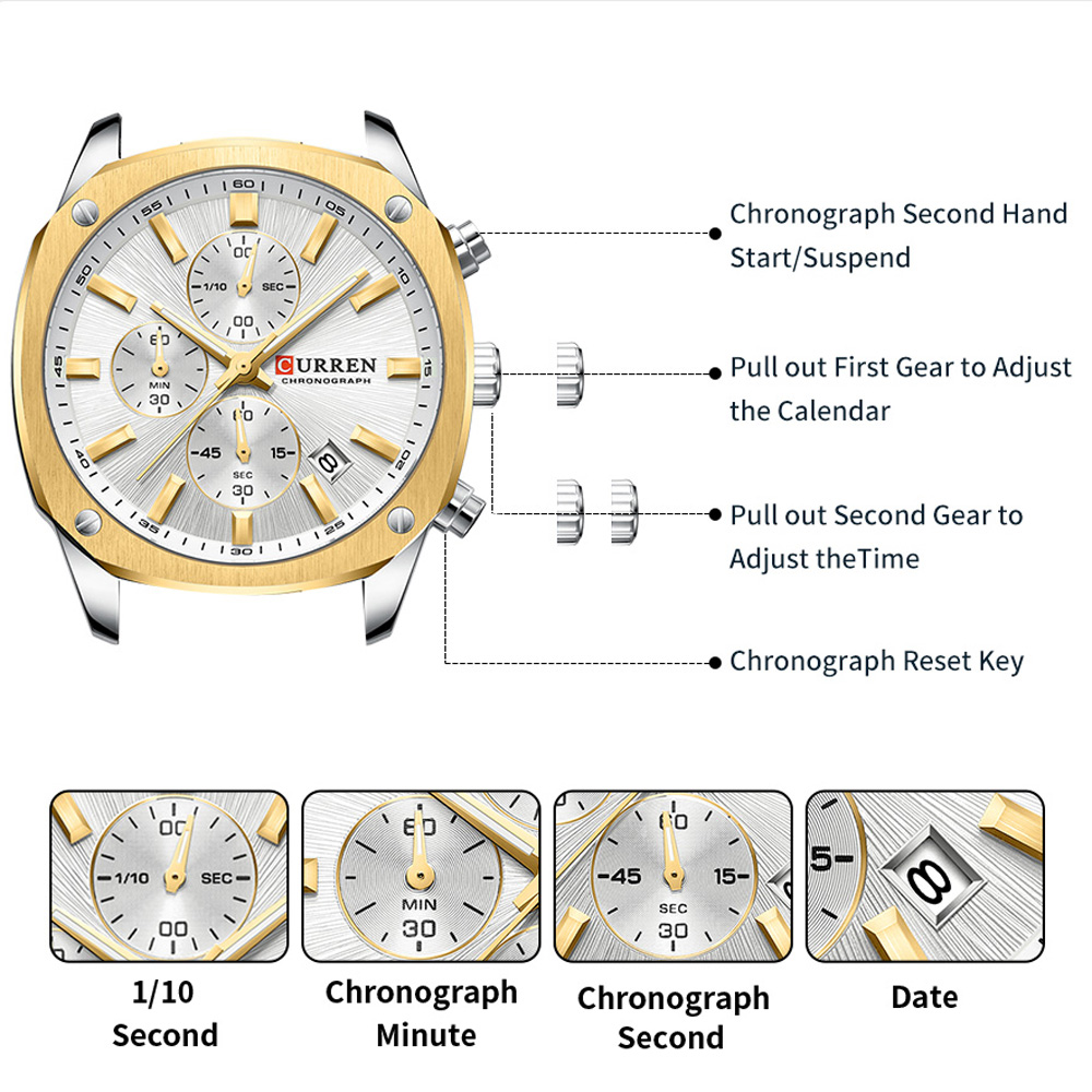 CURREN Modern Men's 42mm Sport - Jewelry Watch recension och pris
