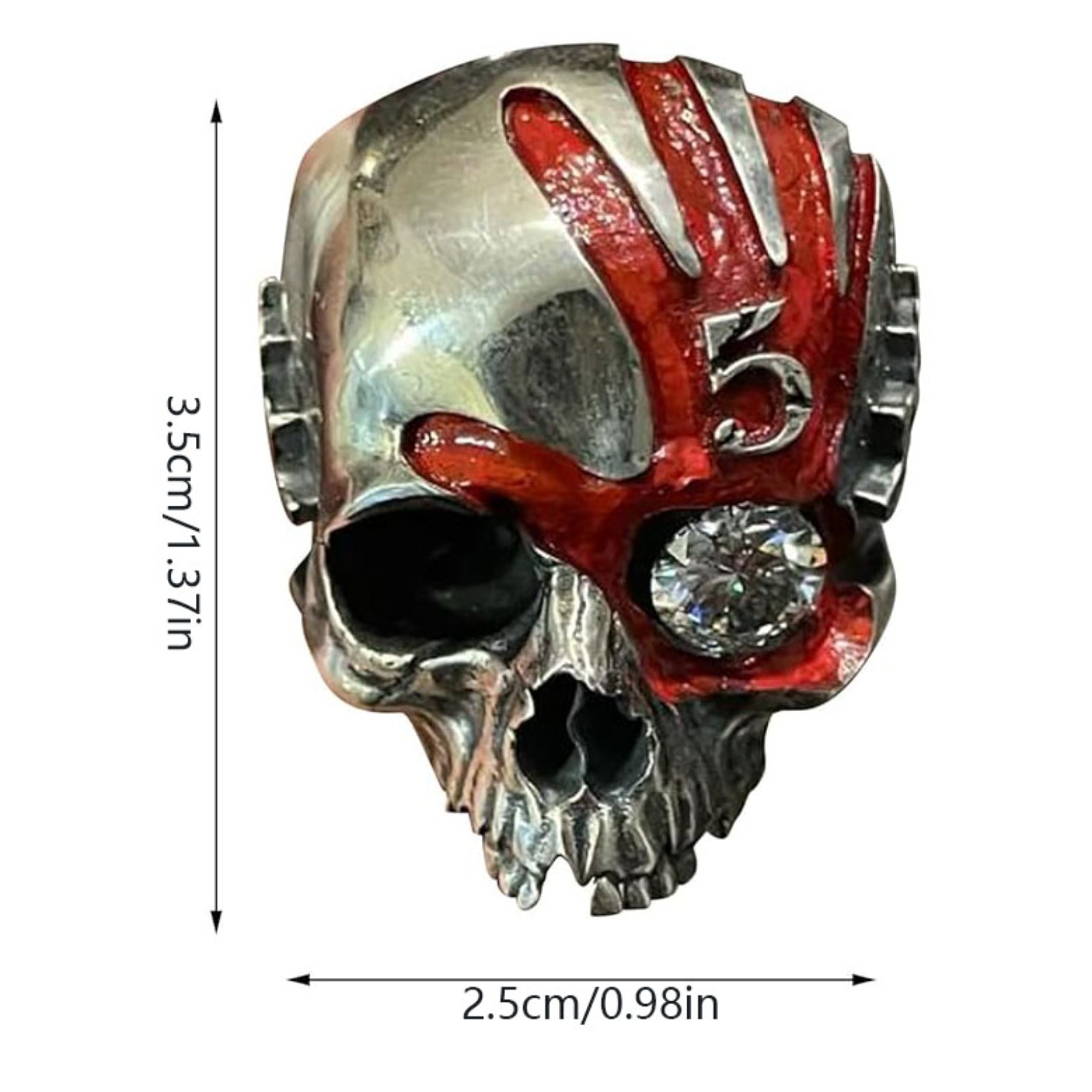 Five Fingers Punch Skull Ring, - Gothic Skull Ring recension och pris
