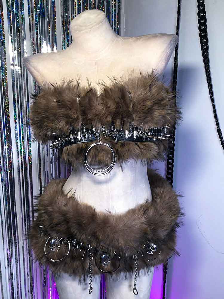 Punk Rock Studded Hand Made Em - Gothic Skull Ring recension och pris