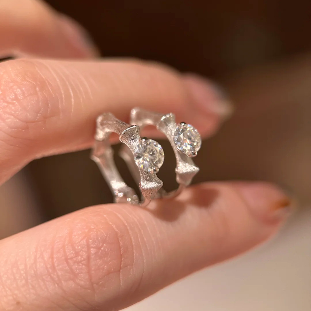 Women S925 Sterling Silver Jew - Diamond Stud Earrings recension och pris