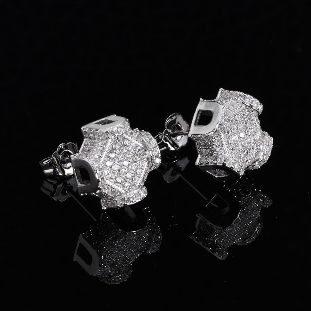 ESKEEM Fine Jewelry 12mm Iced  - Diamond Stud Earrings recension och pris