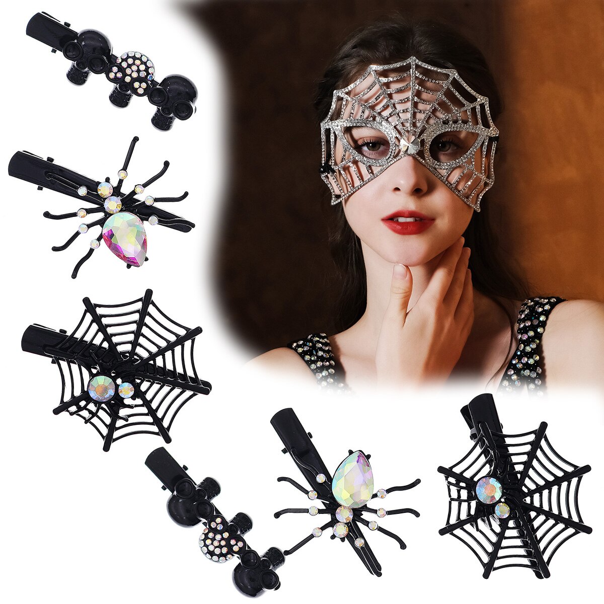 Gothic Punk Black Spider Anima - Gothic Skull Ring recension och pris