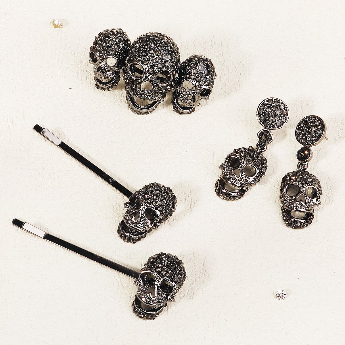 Gothic Punk Black Spider Anima - Gothic Skull Ring recension och pris