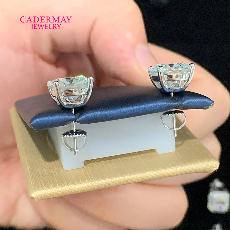 High Quality 4 Prongs Screw Ba - Diamond Stud Earrings recension och pris